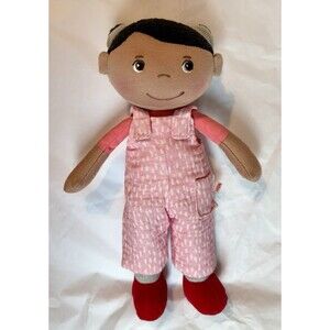 HABA Snug Up Rumbi 10" Soft Doll, Machine Washable - embroidered face